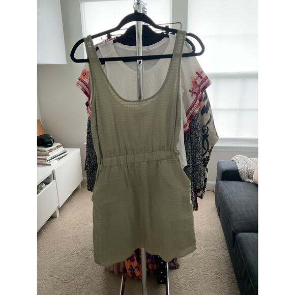 ASOS Green Tank Dress With Pockets - Picture 2 of 7